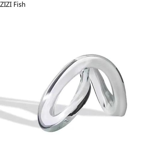 DecorBites™ Knot Ornaments Glass Sculpture for Desk Decor - Creative Geometric Artwork