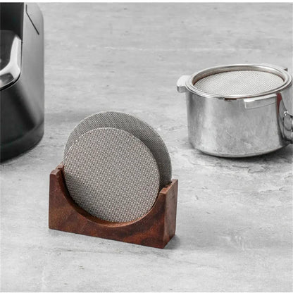 Decorbites™ Espressofilter-Siebhalter Holzständer für Portafilter-Puck-Siebe