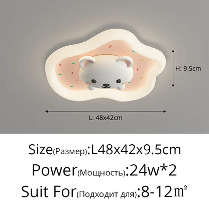 ديكور بايتس™ مصابيح سقف غرفة الأطفال باللون الوردي والأزرق مصباح حديث للأطفال لديكور المنزل