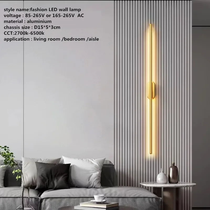 Aplique de pared LED lineal DecorBites™ para sala de estar, mesilla de noche, vestíbulo o pasillo