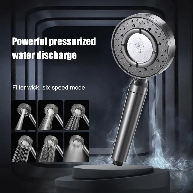 DecorBites™ Large Panel Adjustable High Pressure Shower Head for Eco-Friendly Rainfall Experience