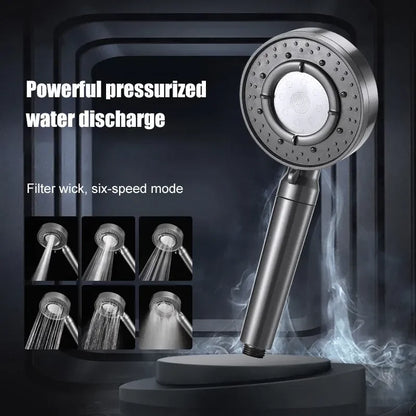DecorBites™ Large Panel Adjustable High Pressure Shower Head for Eco-Friendly Rainfall Experience