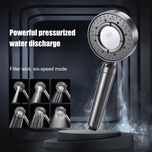 DecorBites™ Large Panel Adjustable High Pressure Shower Head for Eco-Friendly Rainfall Experience