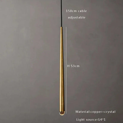 Lámpara de techo DecorBites™ con forma de gota de agua de cristal para una decoración clásica de sala de estar.