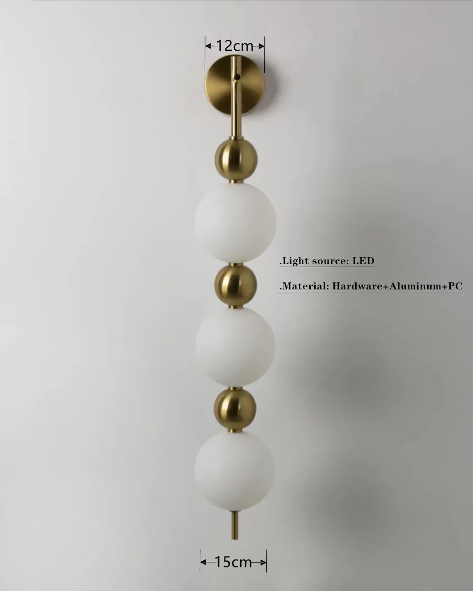 Nordic Magic Bean Round Gold Pendant Light