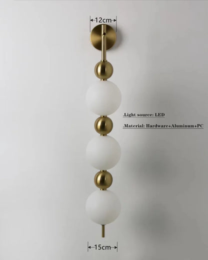 Nordic Magic Bean Round Gold Pendant Light