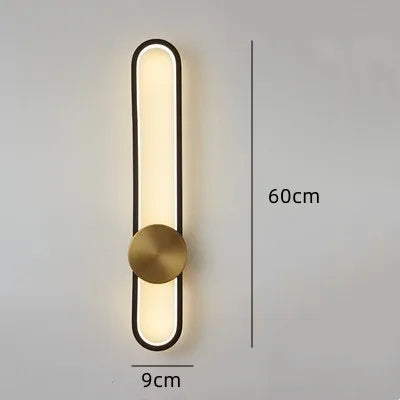 Lámpara de pared LED larga DecorBites™ para sala de estar, mesilla de noche o pared trasera del televisor