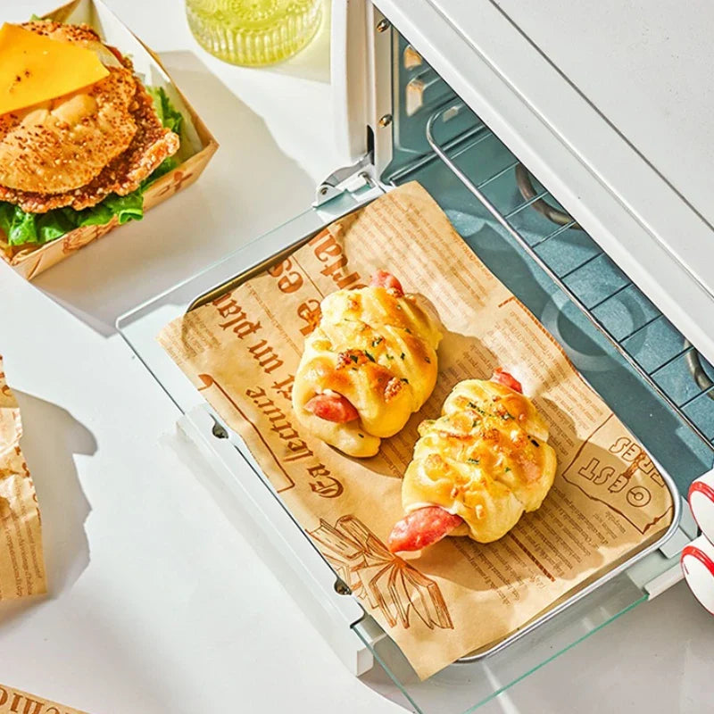 DecorBites™ Grease-Resistant Baking Paper for Air Fryers and Wrapping Food