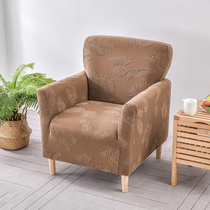 Decobites Stretch Fleece Accent Chair Cover - Solid Color Slipcovers for Sofa