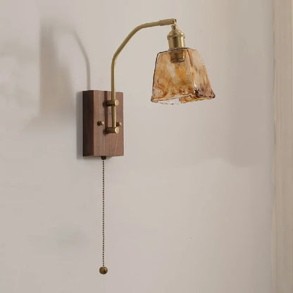 DecorBites™ Glass Copper LED Wall Lamp Modern Stair Light Fixtures applique murale