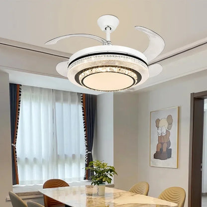 DecorBites™ LED Ceiling Fan with Remote Control, Modern ABS Blades, 110V 220V