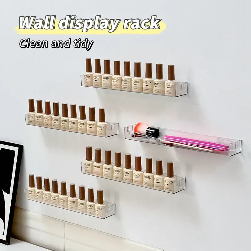 DecorBites™ Wall Mounted Transparent Storage Rack for Figures