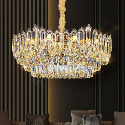 DecorBites™ Crystal Chandelier: Modern Light Luxury for Living Room, Bedroom, Dining Room