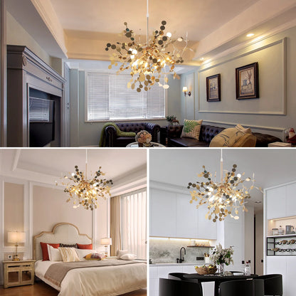Nordic Stainless Steel 3-Light Pendant Lamp, Gold/Silver