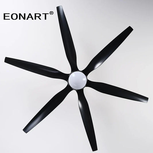 DecorBites™ 66" Plastic Blade Ceiling Fan with LED Light and Remote Control