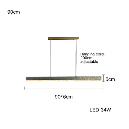 ثريا السقف LED الكريستالية النحاسية الزرقاء من DecorBites™ لغرفة الطعام