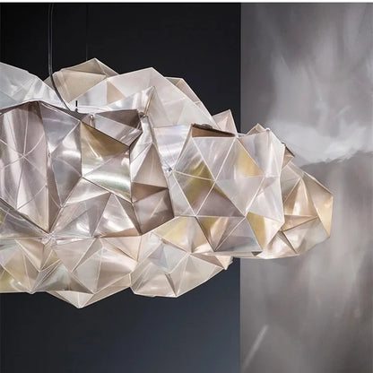 DecorBites™ Clouds White Gold Pendant Light