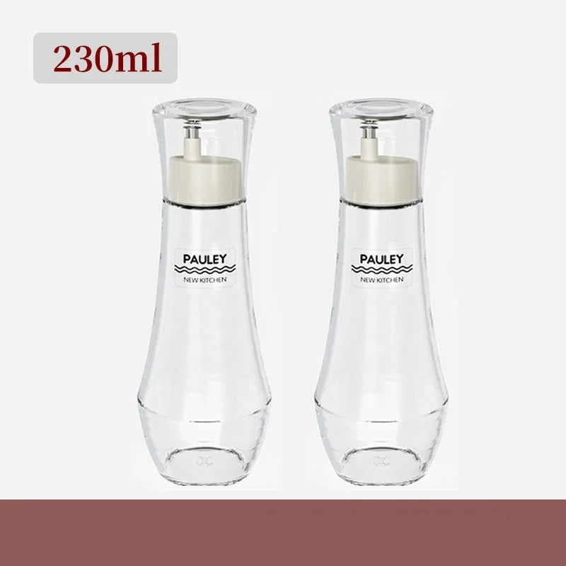 DecorBites™ Glass Seasoning Bottle Set for Cooking: Oil, Vinegar, Soy Sauce, Barbecue Spray