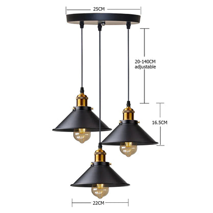 DecorBites™ Antique Brass Kitchen Pendant Light | Hanging Ceiling Fixture for Dining Room