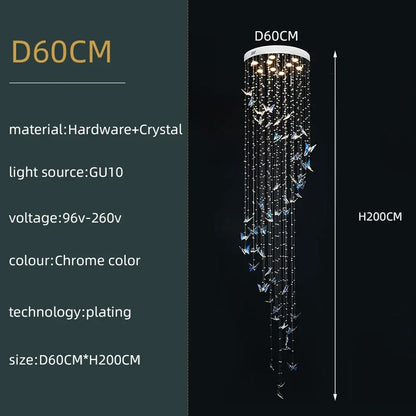 DecorBites™ Crystals Pendant Light Indoor Chandelier - Minimalist Hanging Lamp for Modern Spaces
