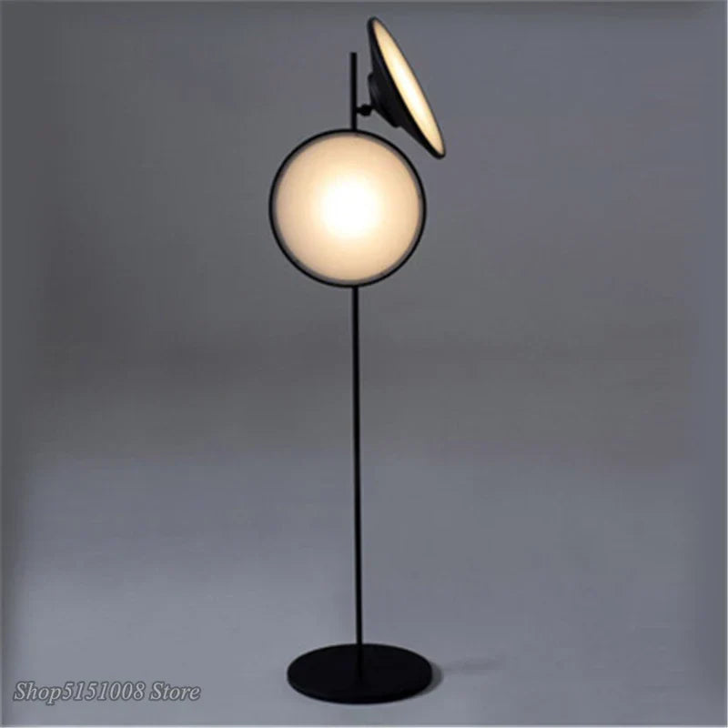 DecorBites™ Double Horn Radar LED Floor Lamp: Modern Nordic Design for Living Room Lighting