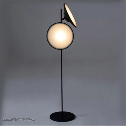 DecorBites™ Double Horn Radar LED Floor Lamp: Modern Nordic Design for Living Room Lighting