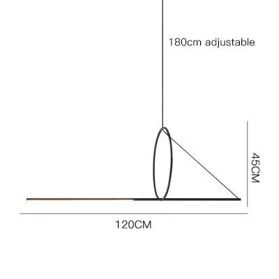 Lámpara de araña geométrica DecorBites™: Lámparas colgantes modernas de estilo industrial escandinavo