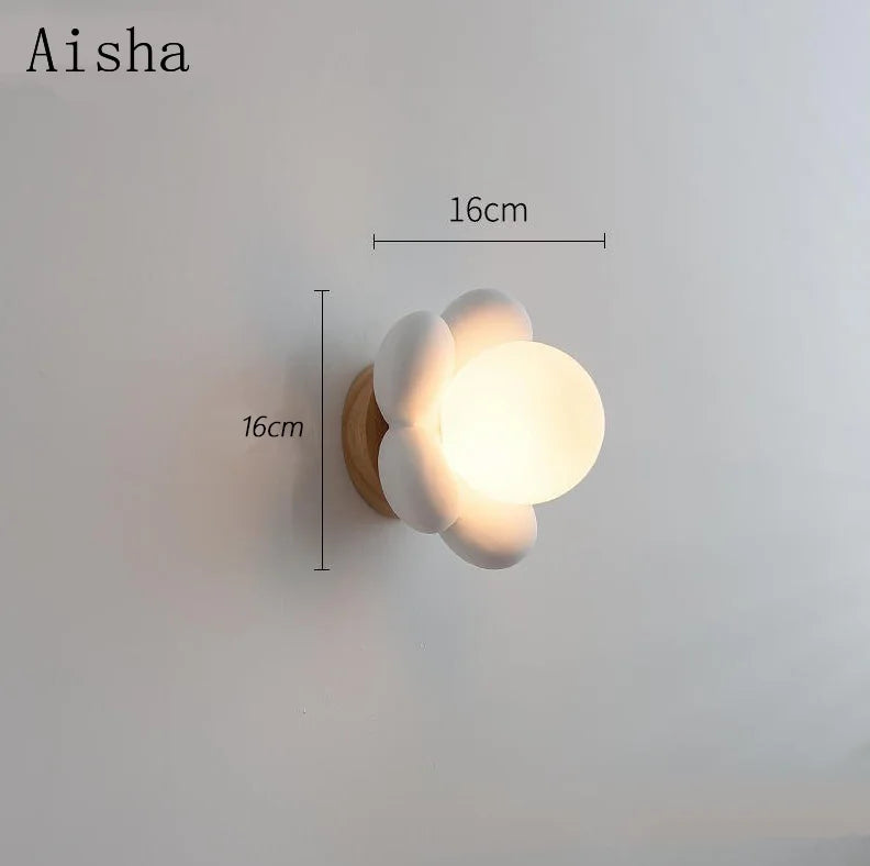 ديكوربايتس™ مصباح حائط LED على شكل زهرة ملاهي للأطفال