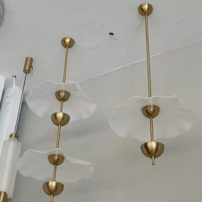 DecorBites™ Lotus Leaf Pendant Lamp - Gold Metal Art Deco Lighting for Home, Restaurant, Shop