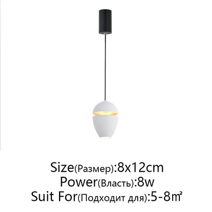 DecorBites™ LED Pendant Lights: Modern Circular Ceiling Lamps for Bedside, Restaurant, and Bar counters