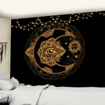 Decobites Psychedelic Eye Tapestry Hippie Wall Hanging for Mysterious Room Decor