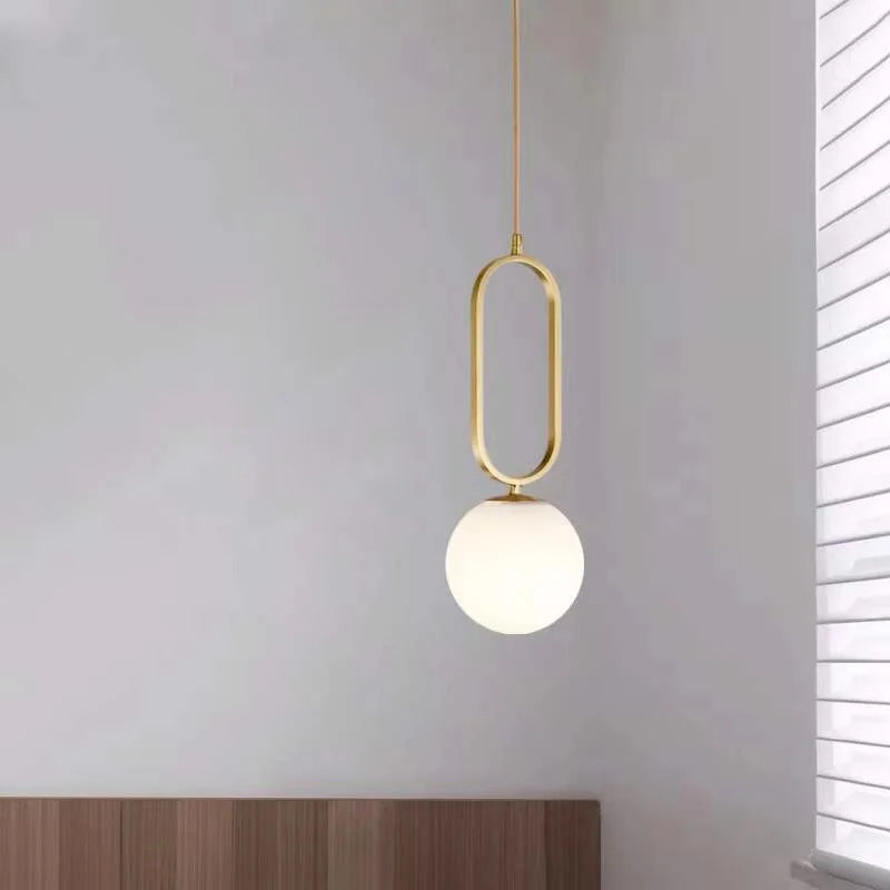 DecorBites™ Glass Ball Pendant Lights Dining Decor Chandeliers Kitchen Hanging Lamp Fixture