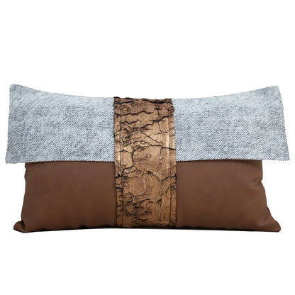 Funda de cojín DecorBites™ Italian Light Luxury Brown para una decoración sofisticada del hogar.