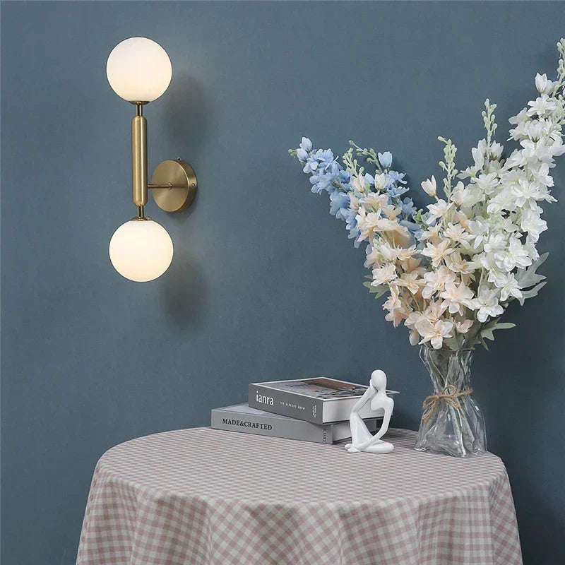 DecorBites™ Glass Ball Wall Lamps: Modern Bedroom & Living Room Lighting Fixtures