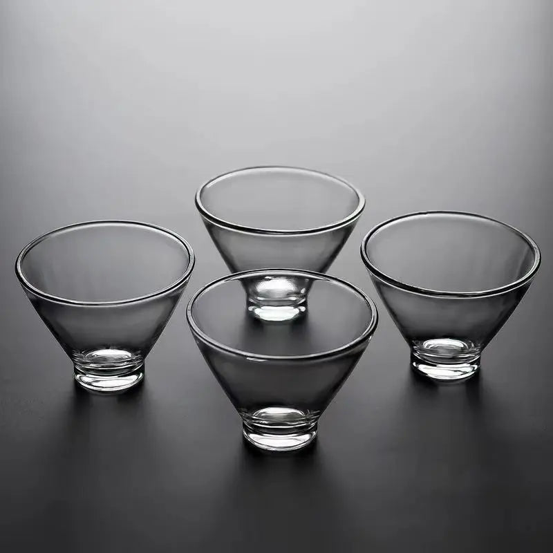 DecorBites™ Japanese Tea Cup Set of Cute Heat-resistant Glass Mugs and Teacups