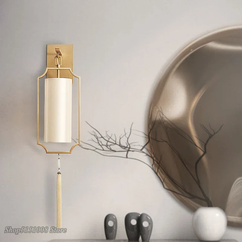 ديكوربايتس™ مصابيح جدارية نحاسية | مصابيح حائط عصرية بسيطة للمنزل والفندق وغرفة المعيشة