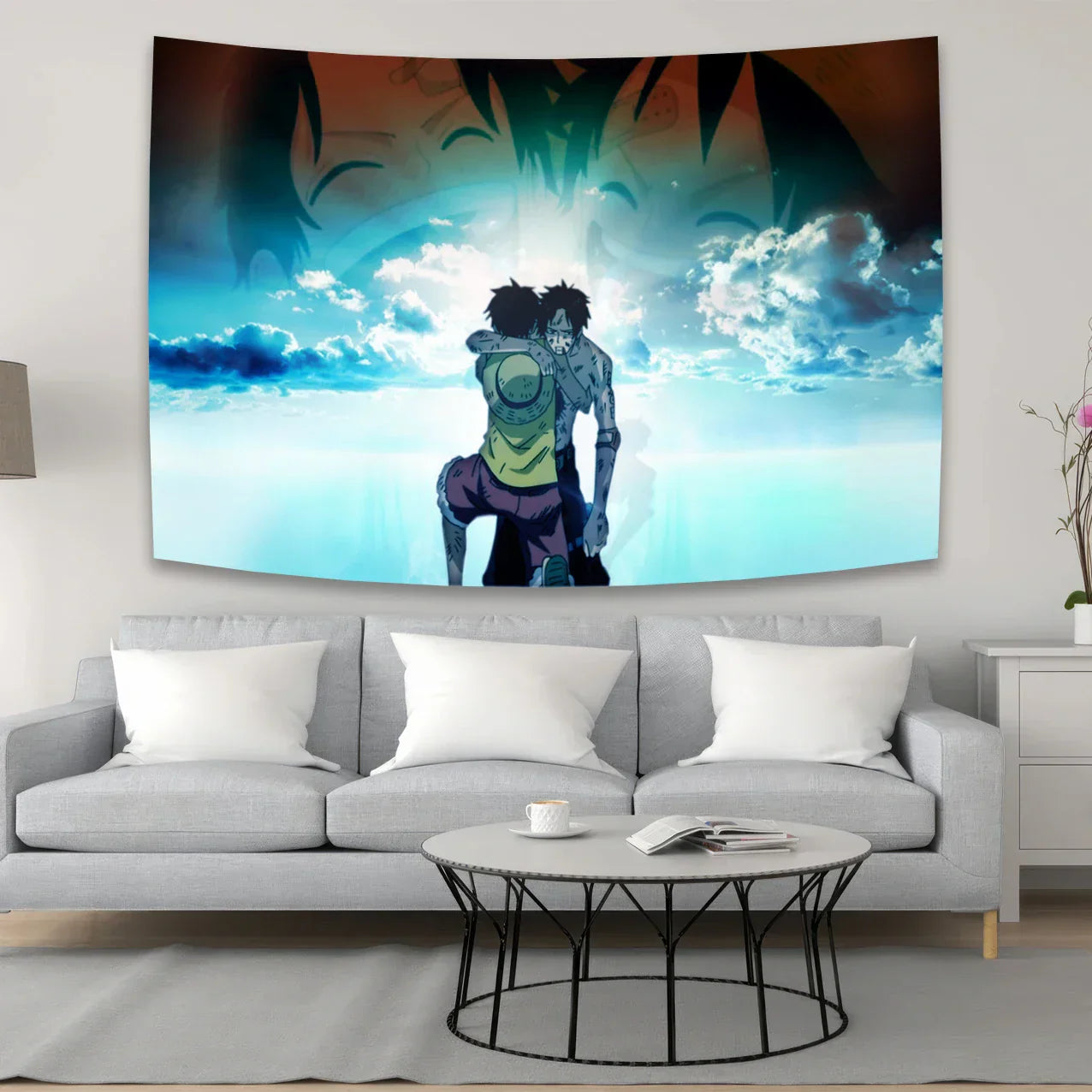 Decobites Anime One Piece Character Canvas Tapestry for Bohemian Wall Decor