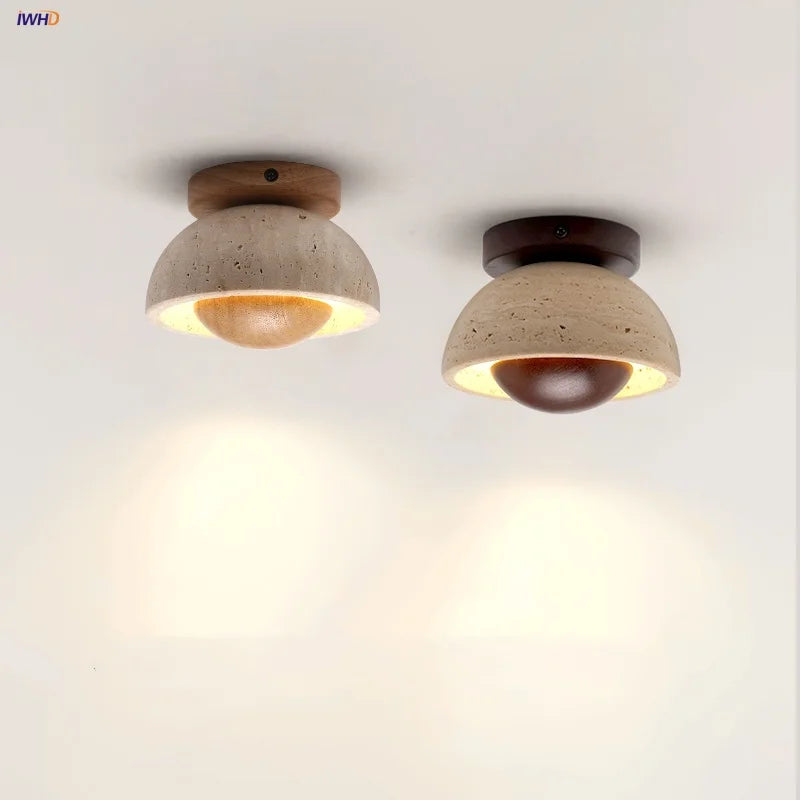 DecorBites™ LED Ceiling Lights Modern Style Balcony Living Room Cave Stone Decor