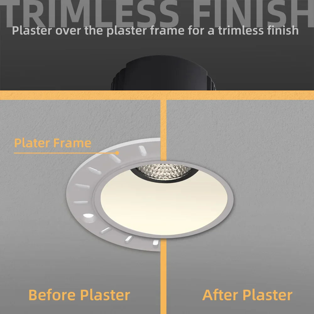 أضواء ديكوربايتس™ 12 وات مضادة للتوهج، إضاءة كشافة مدمجة Ra97، مصباح داخلي لغرفة المعيشة