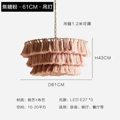 DecorBites™ Bohemian Chandelier Tassel Light Chain Pendant LED Suspension Light
