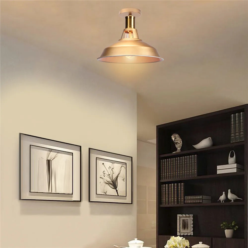 DecorBites™ Industrial Iron Ceiling Light Shade for Home Bar Cafe Shop Lighting