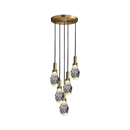 DecorBites™ LED Staircase Chandeliers Pendant Light for Living Room Modern Indoor Lighting