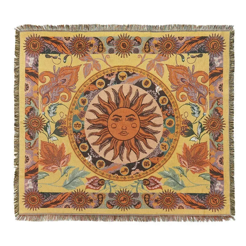 DecorBites™ Bohemian Outdoor Blanket - Luxury Tapestry Rug for Camping, Picnics, and Home Decor