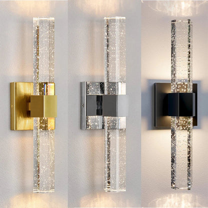 DecorBites™ Bubble Crystal LED Wall Sconces for Bathroom Dresser Living Room Bedroom Mirrors