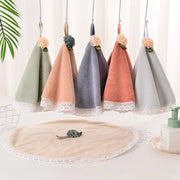 Toalla de mano para bebé Vestido de encaje Decorbites™: Suave, absorbente y linda para cocina y baño