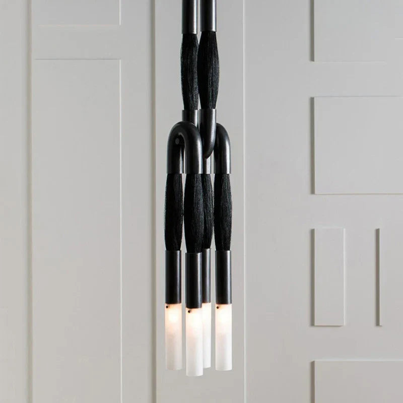 DecorBites™ Cloth Pendant Light with Acrylic Shade and G9 Bulb for Dining Room and Kitchen