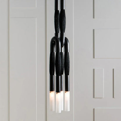 DecorBites™ Cloth Pendant Light with Acrylic Shade and G9 Bulb for Dining Room and Kitchen