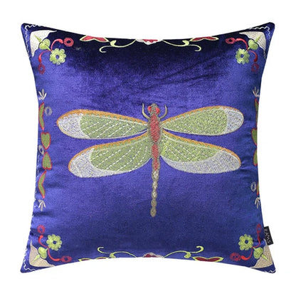 غطاء وسادة مطرز على شكل نحلة من DecorBites™ - تصميم حيواني رائع لديكور الأريكة