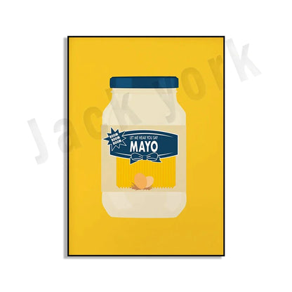 ملصق فني طعام من DecorBites™ Blue Cool Beans Pesto Pasta Soy Pun