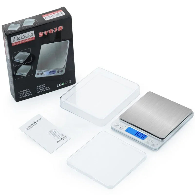 DecorBites™ Digital Kitchen Jewelry Scale with Back-Lit LCD Display and Tare Function